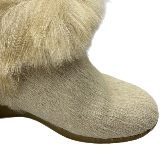 Tecnica Skandia Goat Fur Italian Off White  Boots SZ 38 US-7 gently used - Picture 9 of 9